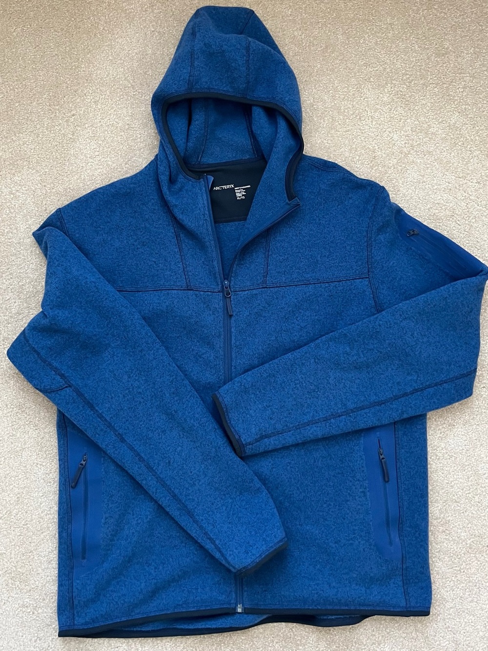 Arc'teryx Men’s Blue Hooded Full-Zip